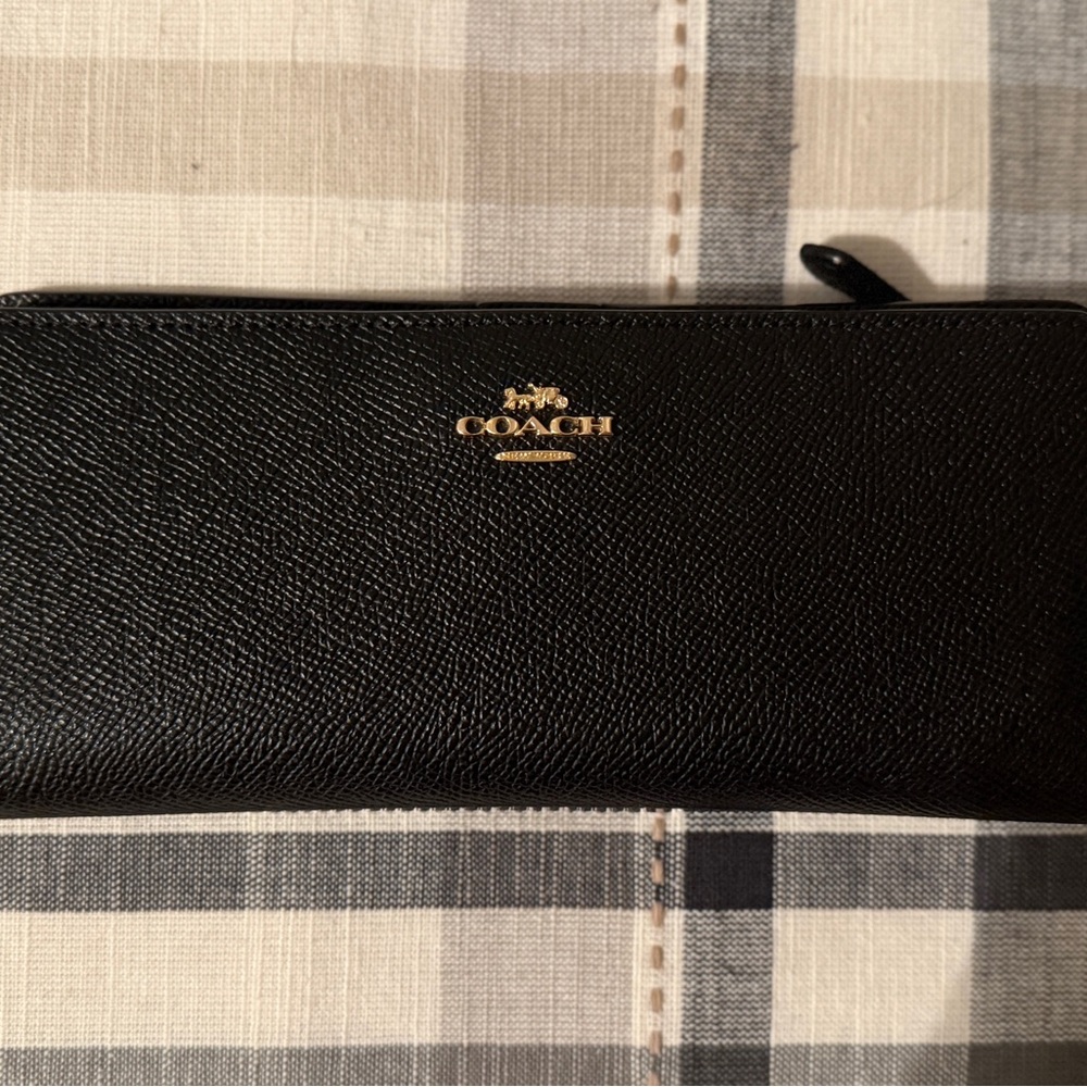 Coach Black Leather Wallet